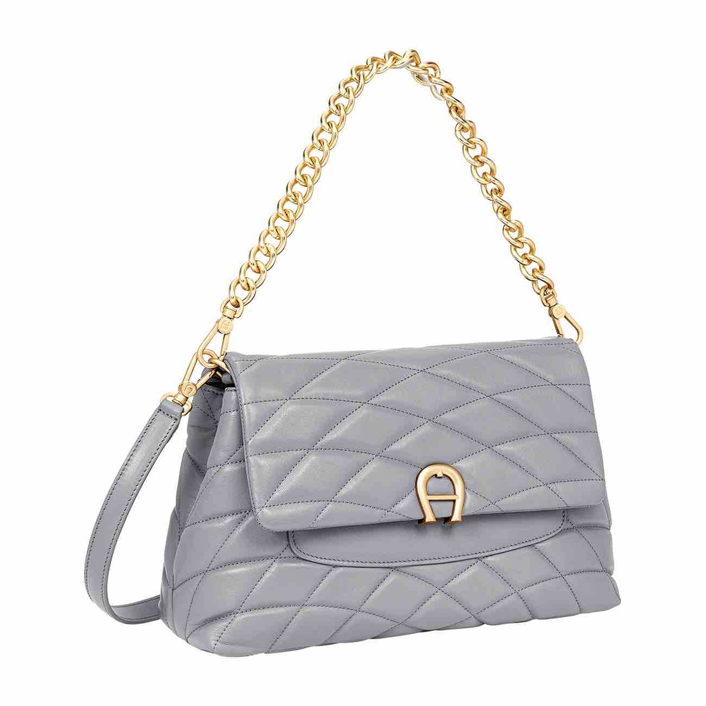 Grey cheap quilted handbag